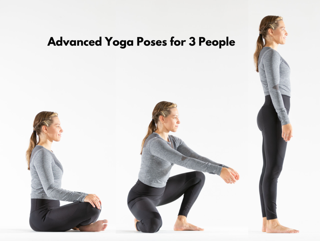 yoga poses for three people