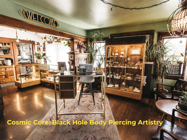Cosmic Core: Black Hole Body Piercing Artistry